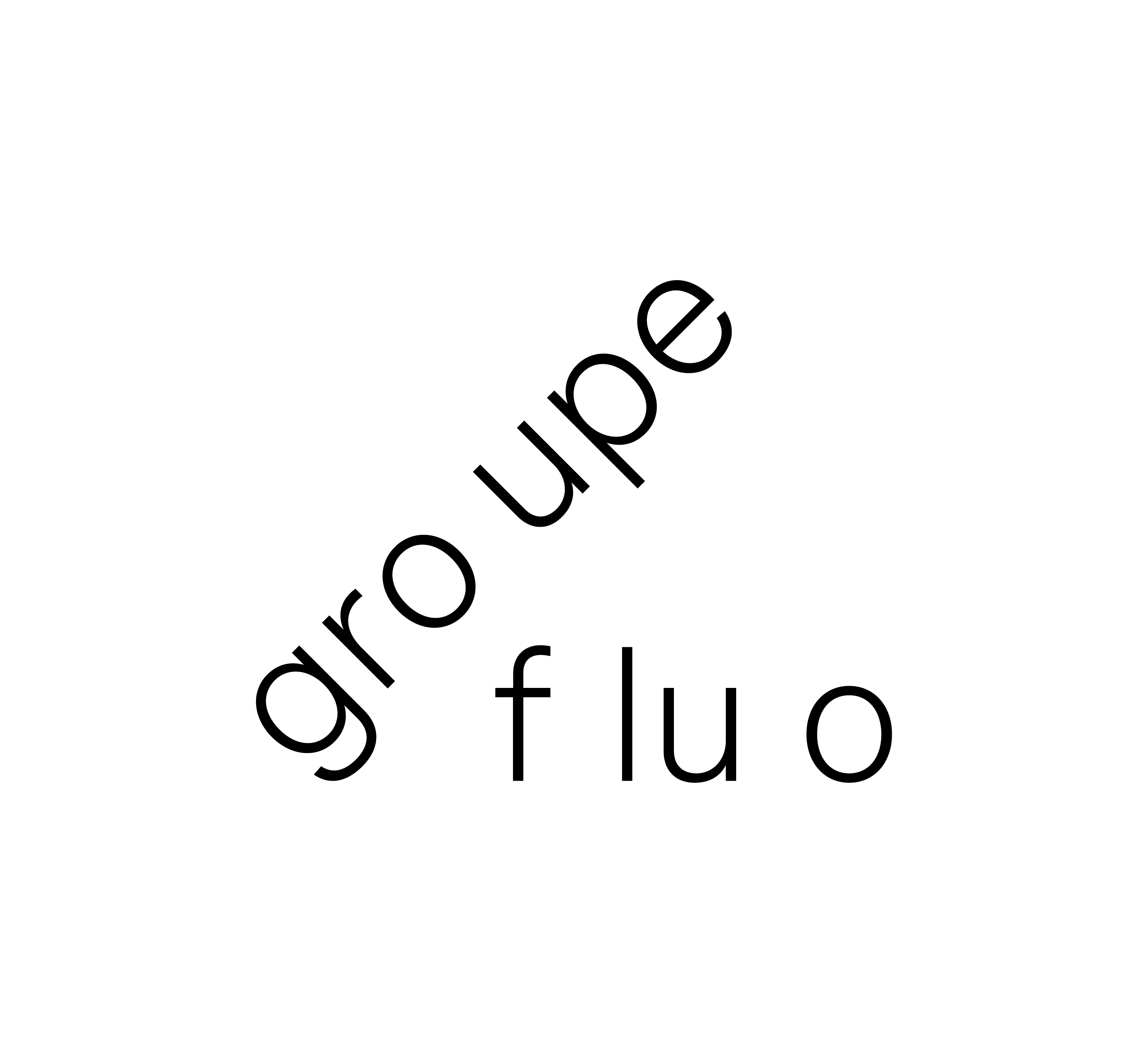 Logo de groupe fluo
